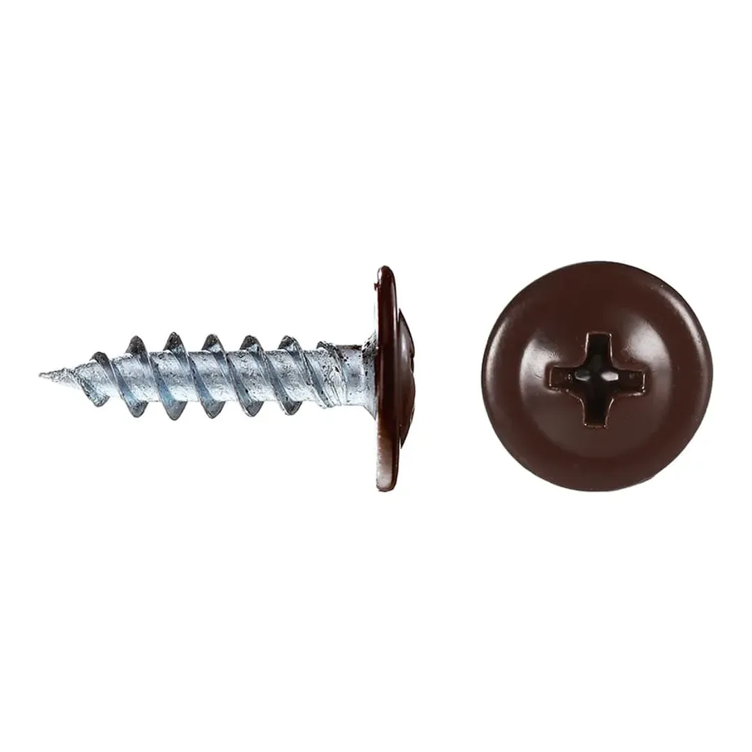 Саморезы клопы 16x4	2 мм Daxmer (200 шт.) коричневый RAL 8017