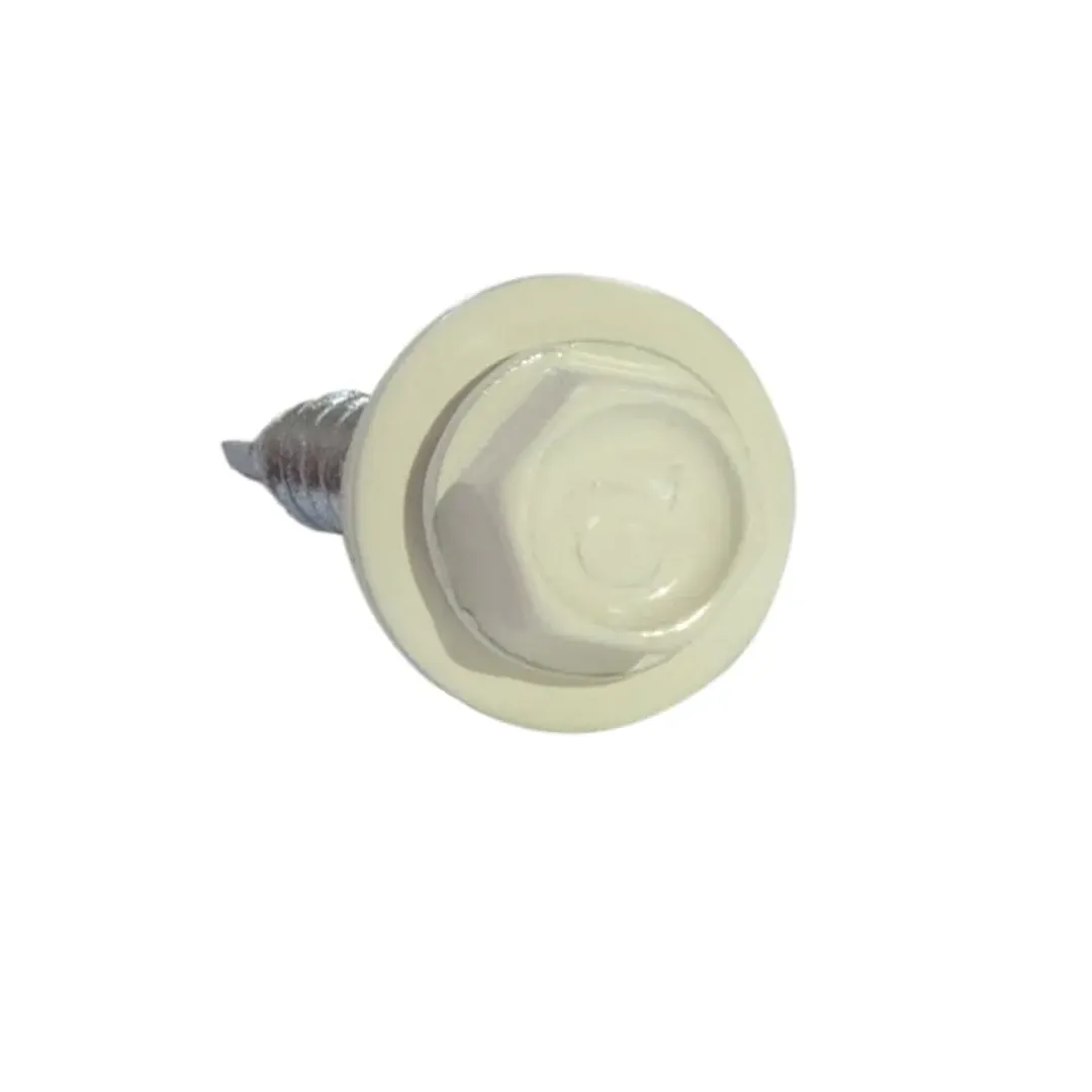 Саморезы кровельные с буром 19х5	5 мм металл-металл слоновая кость RAL 1015 Daxmer (250 шт.)