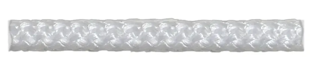 Шнур вязаный полипропиленовый 8 прядей белый d6 мм