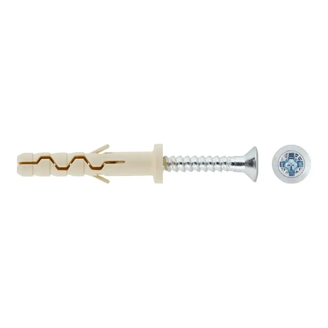 Дюбель-гвоздь 5x30 мм цилиндрическая манжета нейлон (30 шт.)