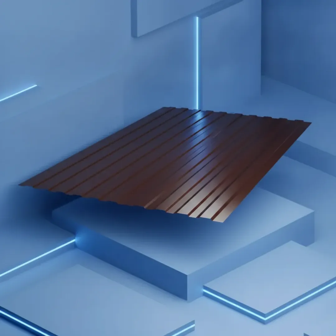 Профнастил окрашенный 0.35x1150x2000 RAL 8017 1200 С8 2000