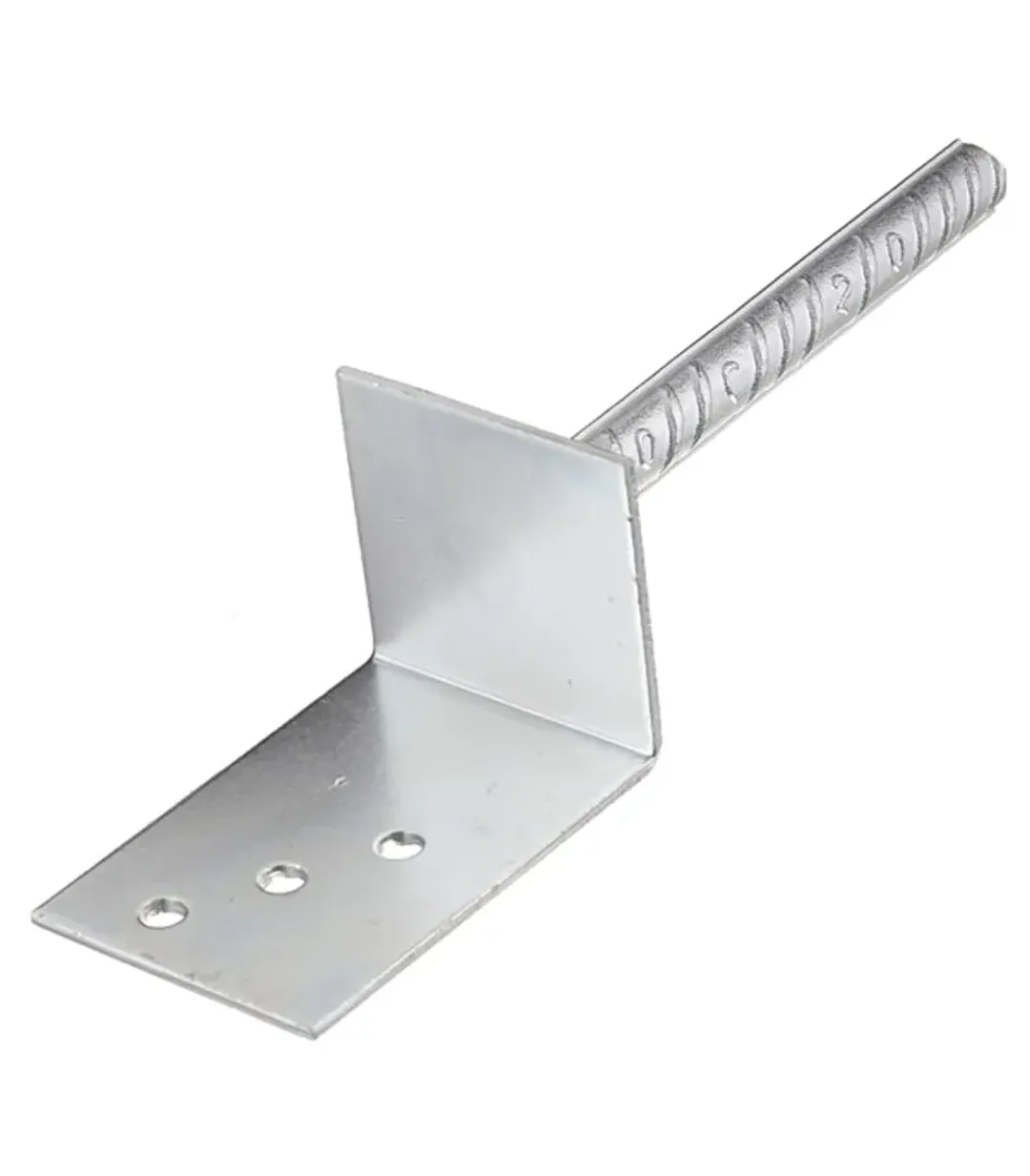 Опора колонны бруса L-образная оцинкованная d19 90х325х120х4 мм