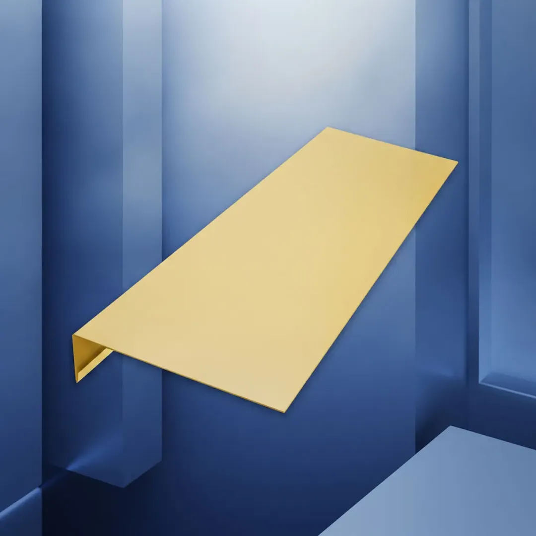 Откос оц. RAL1017 0,7х30х255х20х60х30мм (длина 2,4м, порошок)