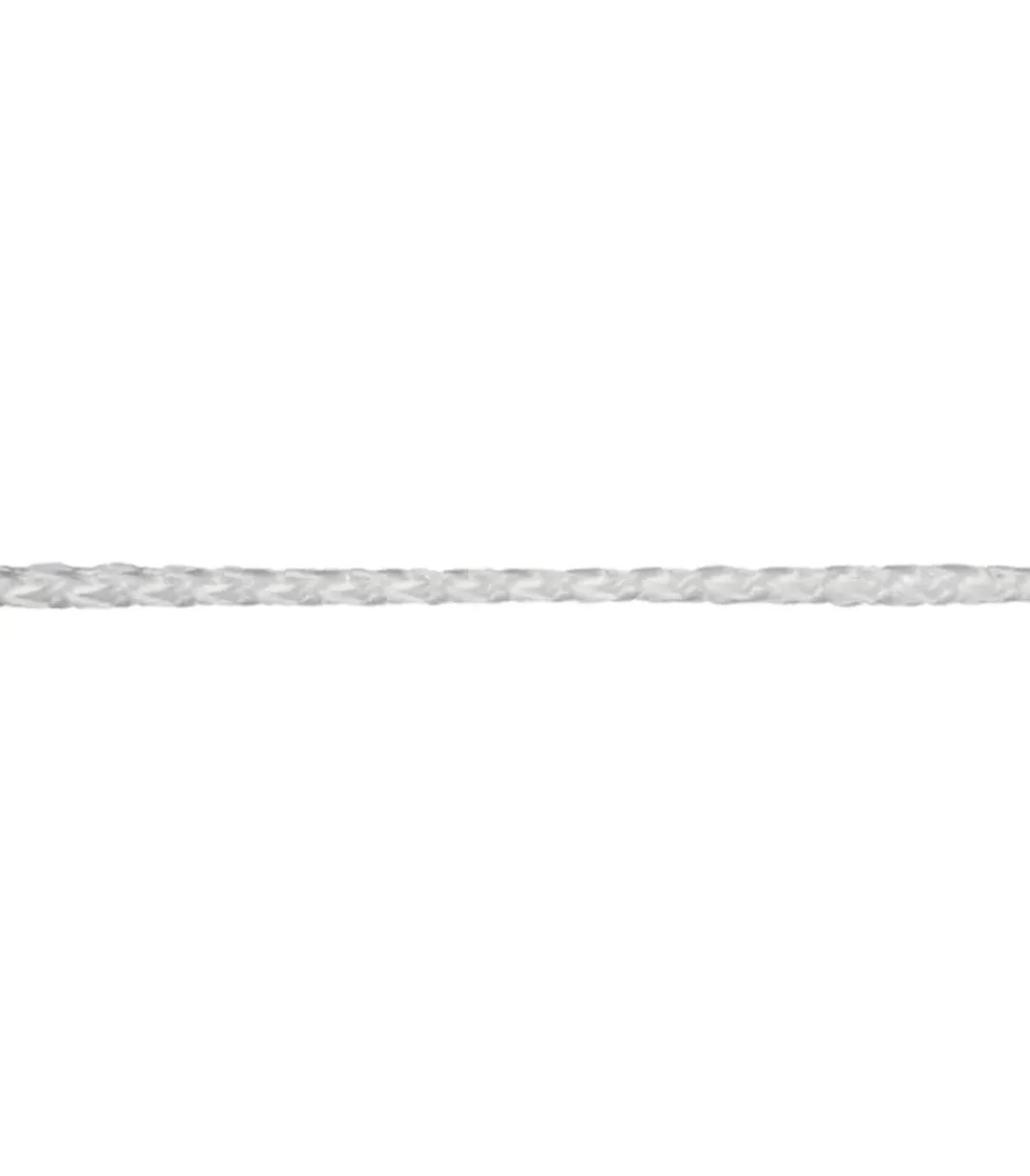 Шнур вязаный полипропиленовый 8 прядей белый d2 мм 50 м