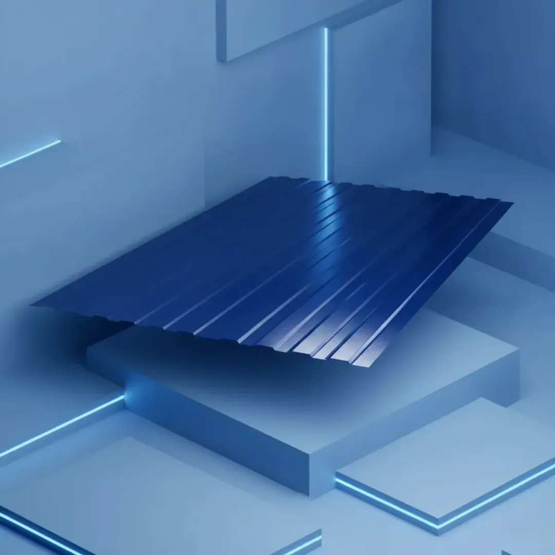 Профнастил окрашенный 0.4x1150x2000 RAL 5005 1200 0.40 С8 2000