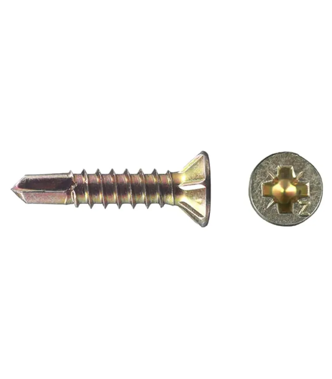 Саморезы оконные 19x3 9 мм с буром желтые (500 шт.)