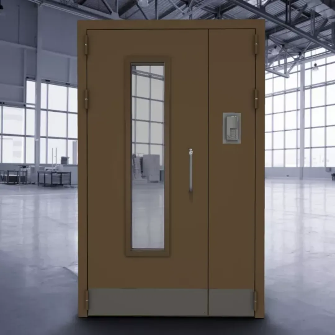 Техническая подъездная дверь с домофоном ДТМО-02Пд