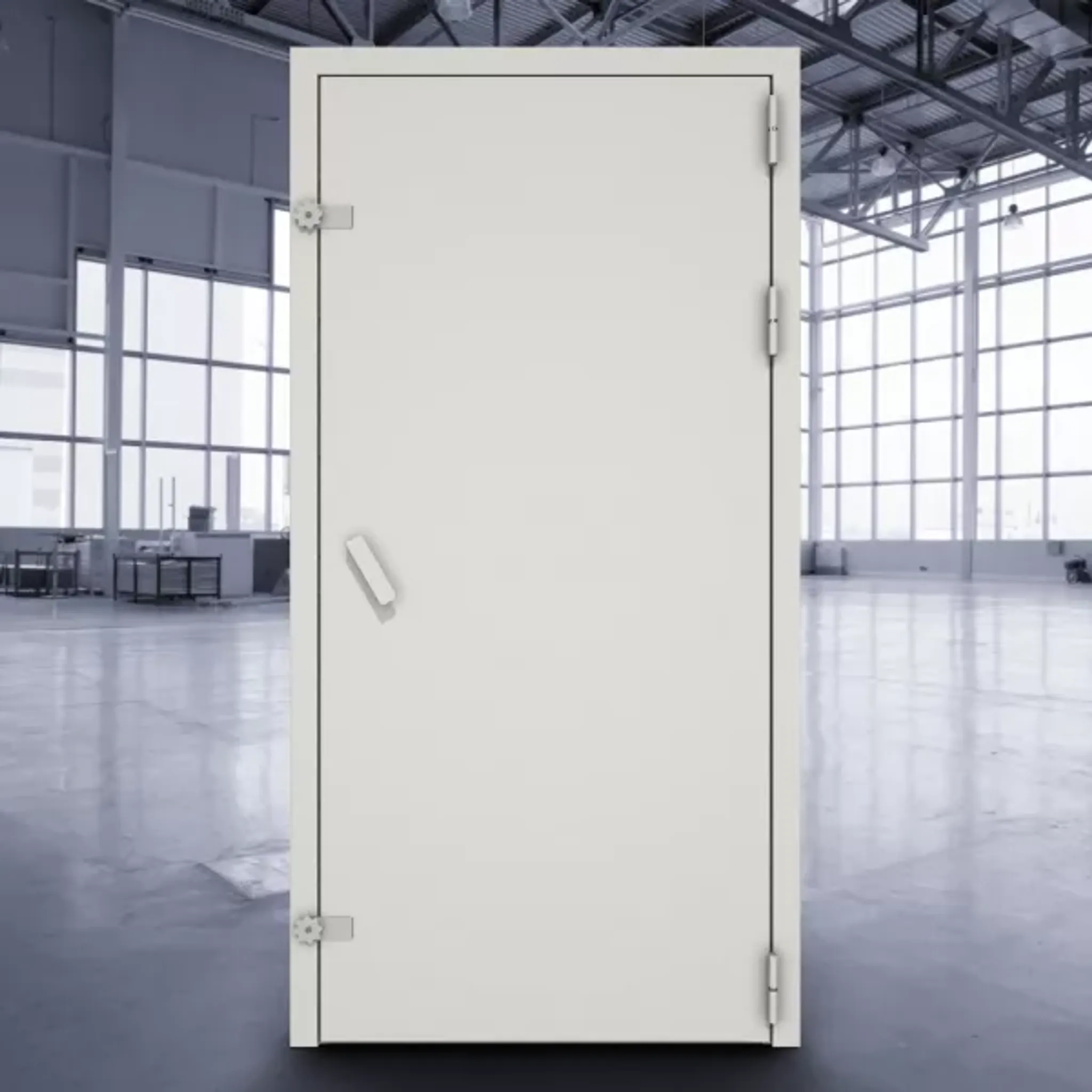 Гермодверь для венткамеры с ручкой уголок