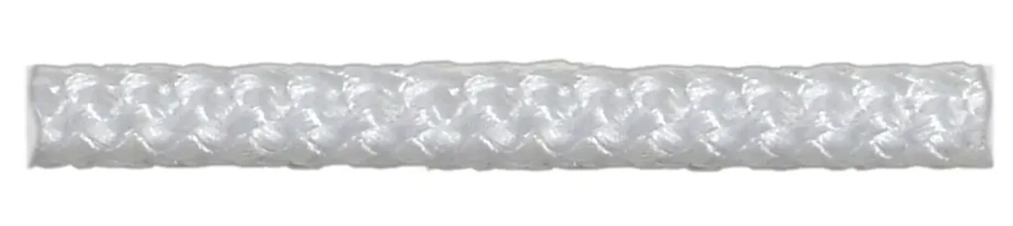 Шнур вязаный полипропиленовый 8 прядей белый d6 мм