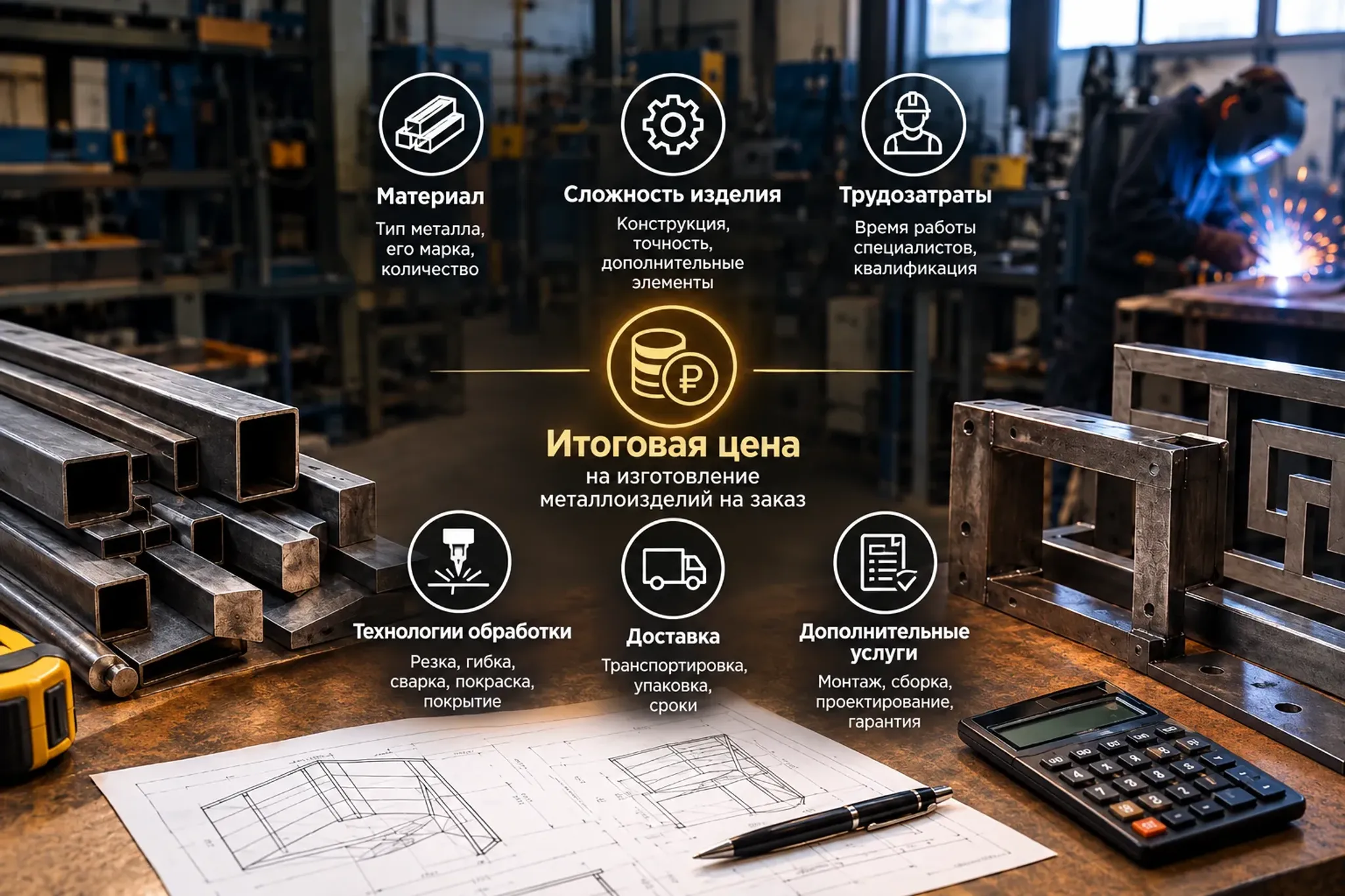 Как формируется цена на изготовление металлоизделий на заказ