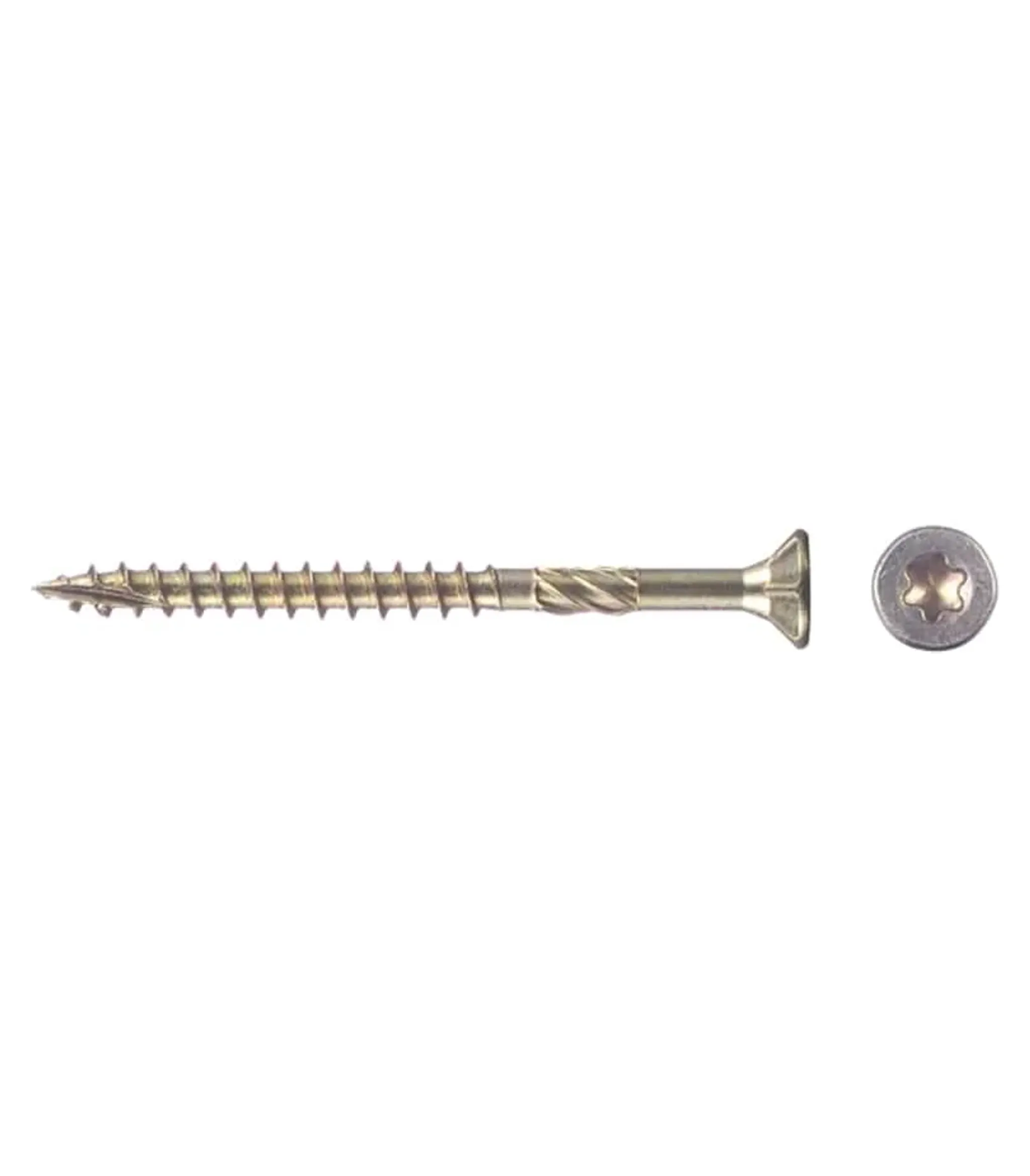 Саморезы по дереву 100x5 0 мм потайная головка конструкционные (6 шт.)