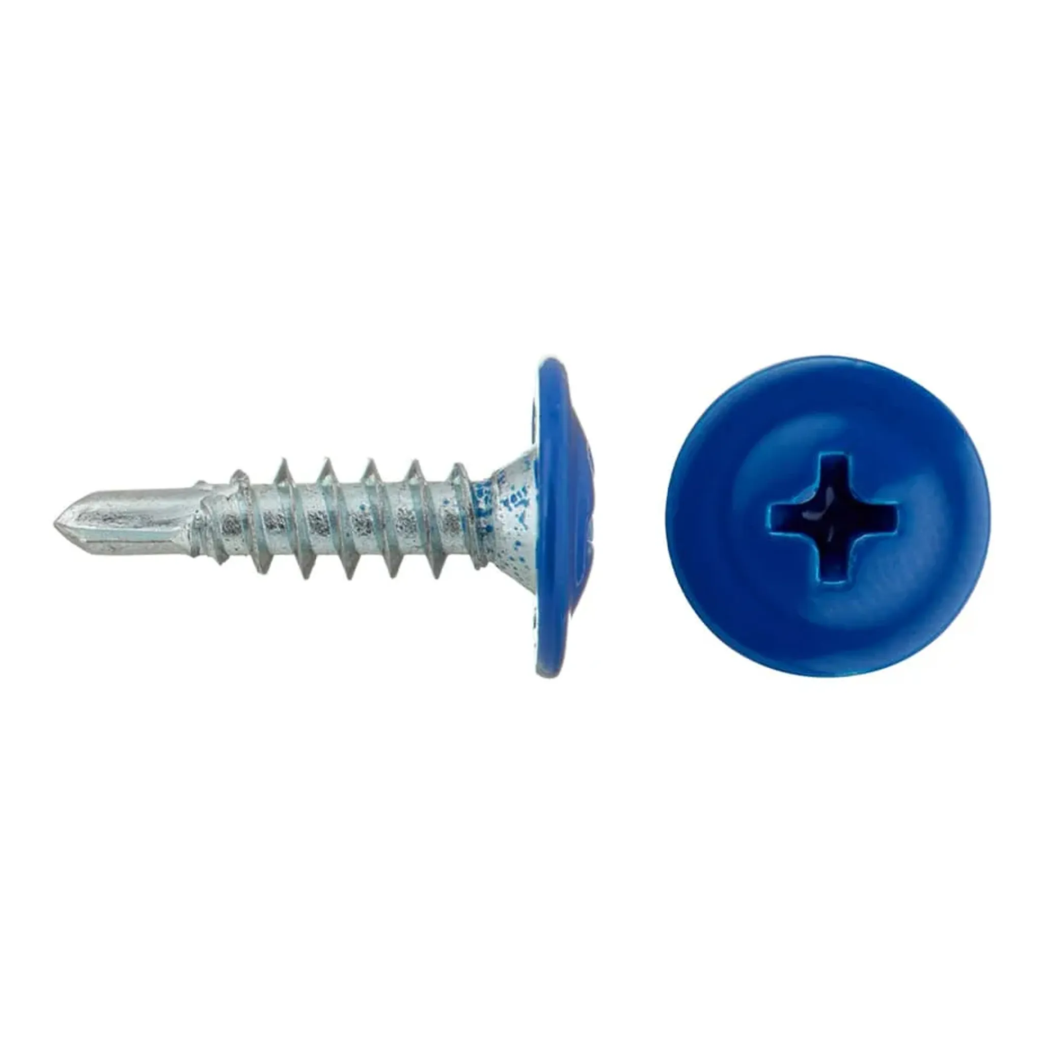 Саморезы клопы 16x4	2 мм Daxmer (200 шт.) синий RAL 5005