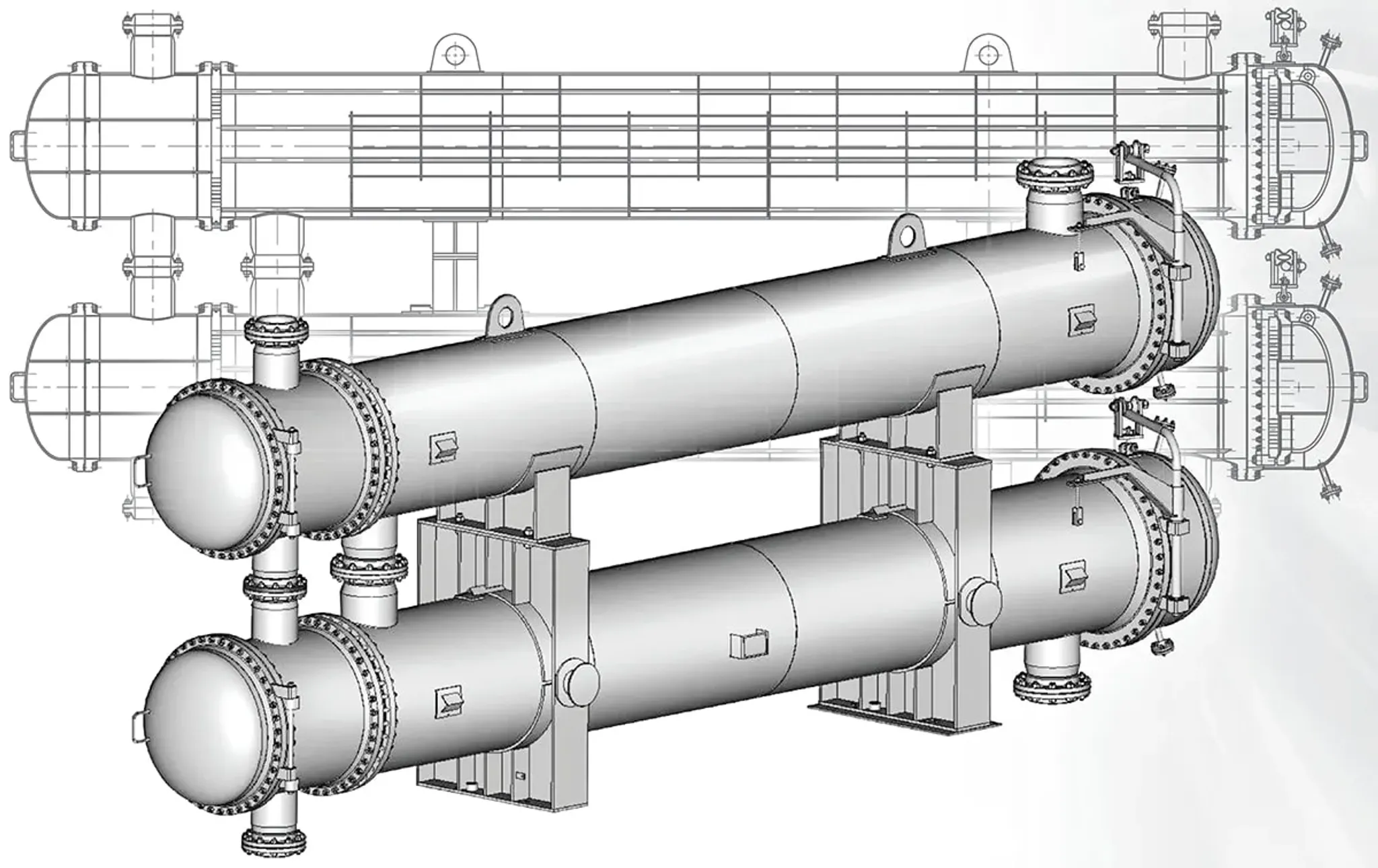 Аппараты теплообменные кожухотрубчатые c плавающей головкой