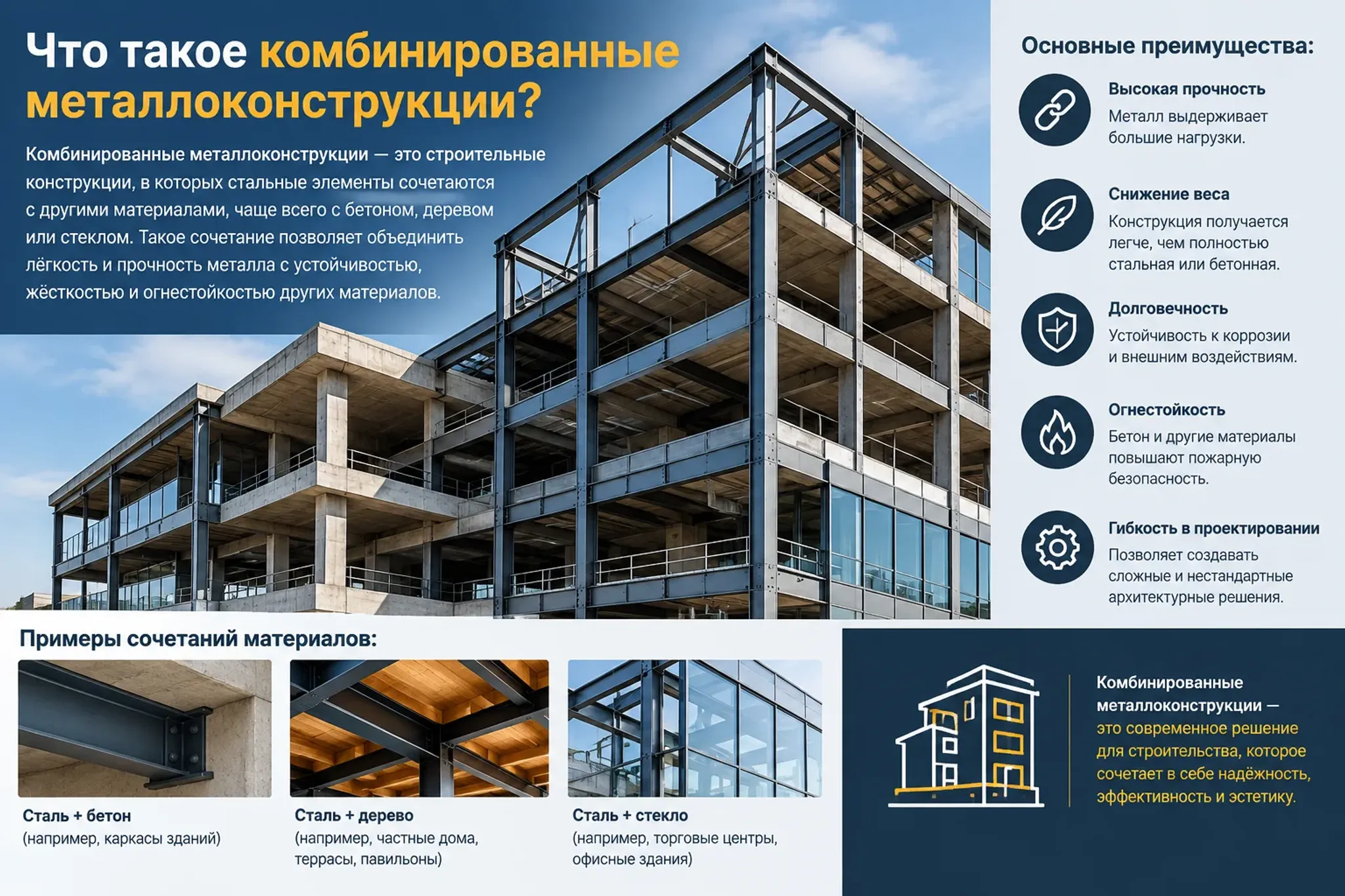Комбинированные металлоконструкции