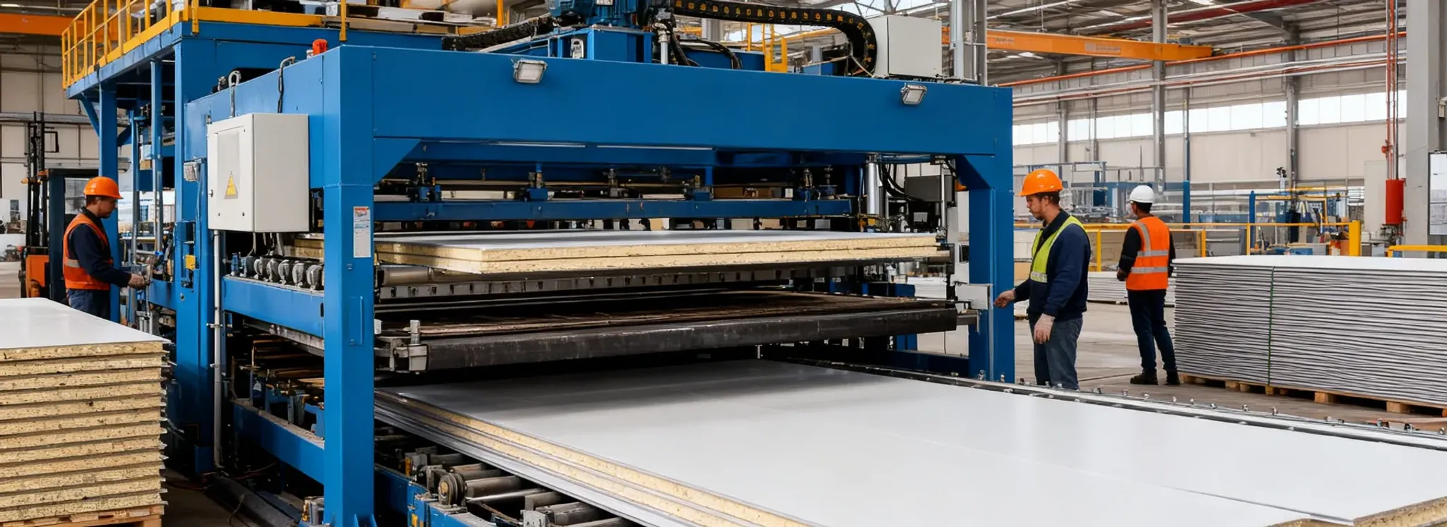 Изготовление сборных сэндвич панелей