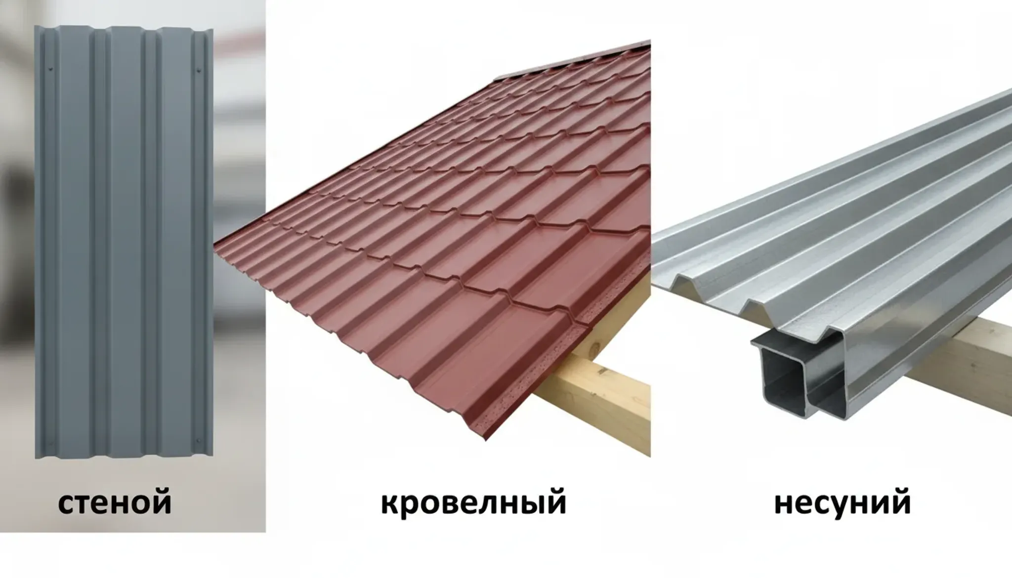 Виды профнастила