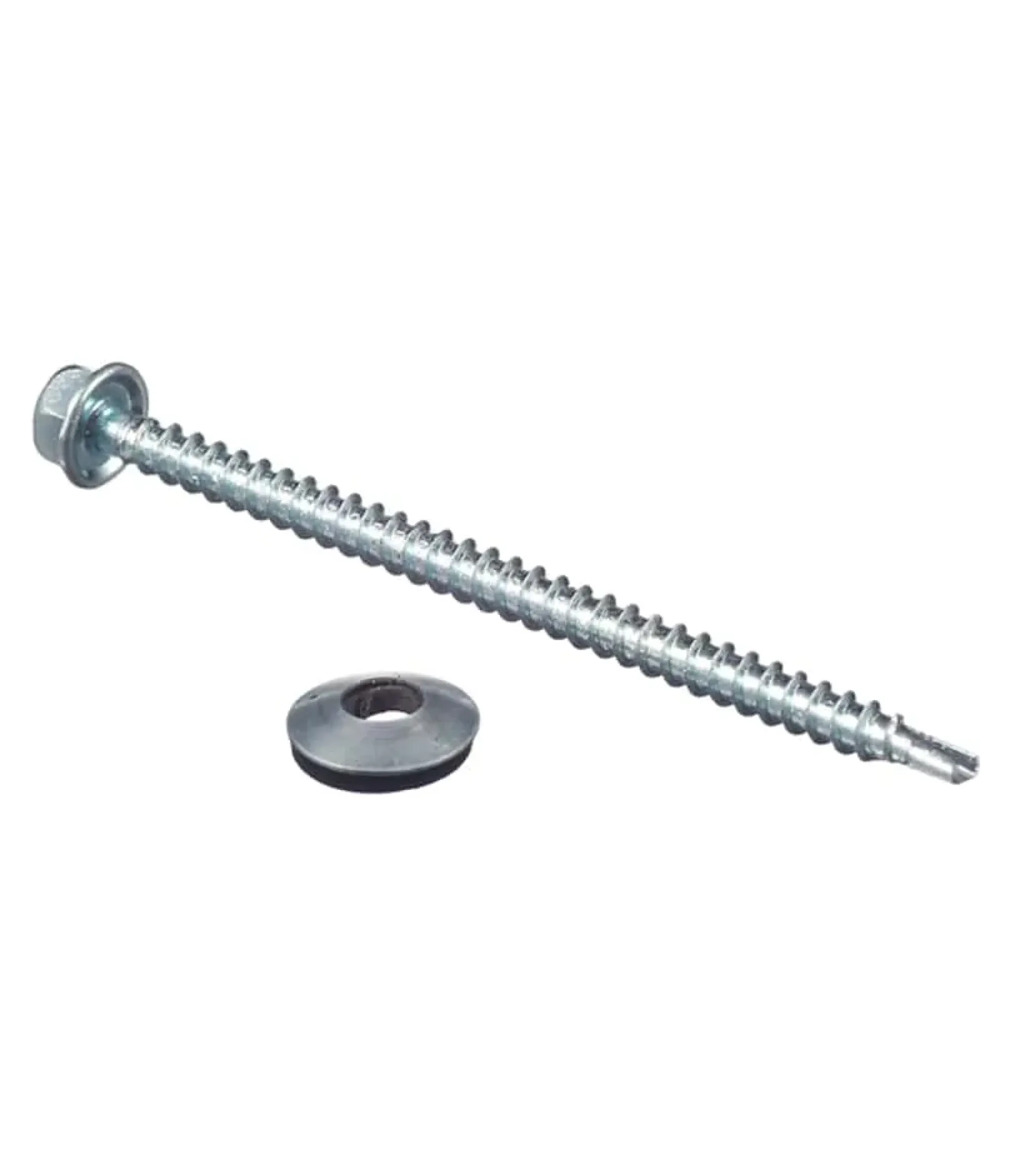 Саморезы кровельные с буром 80х4 8 мм металл-дерево оцинкованные (150 шт.)