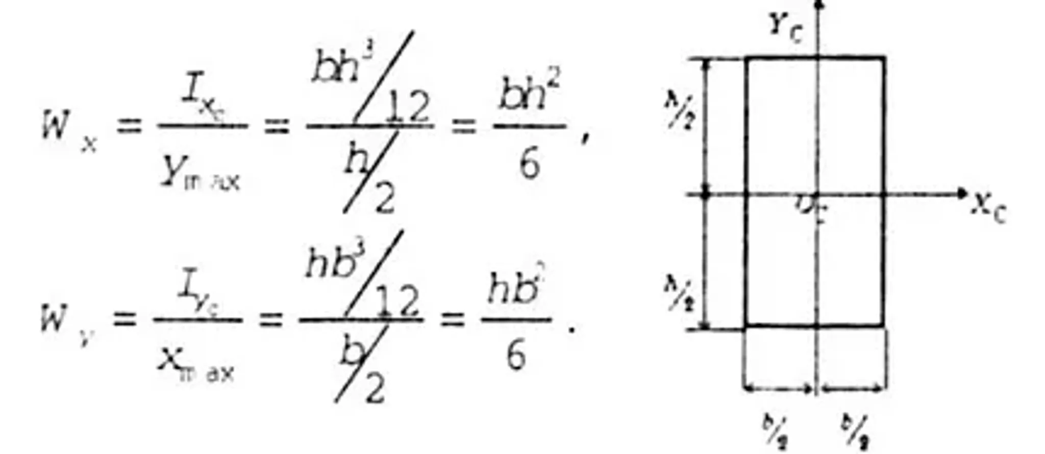 Как правильно рассчитать момент инерции и момент сопротивления сечений