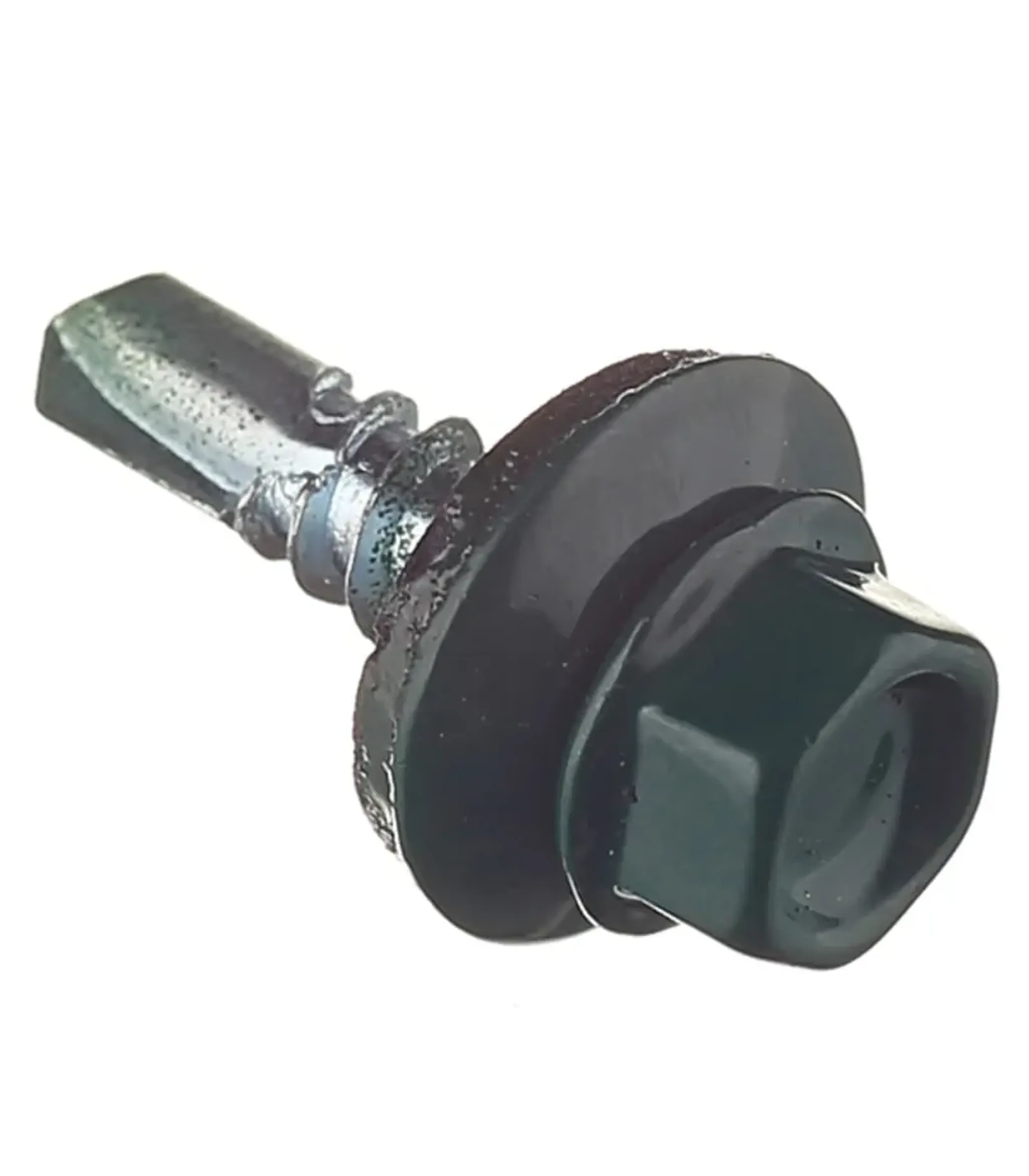 Саморезы кровельные с буром 19х5 5 мм металл-металл зеленые RAL 6005 (70 шт.)