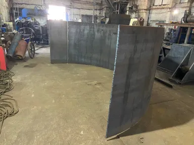 Полукольцо, Ст 3, R 2400 мм, Толщина стенки 10 мм