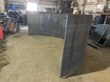 Полукольцо, Ст 3, R 2400 мм, Толщина стенки 10 мм