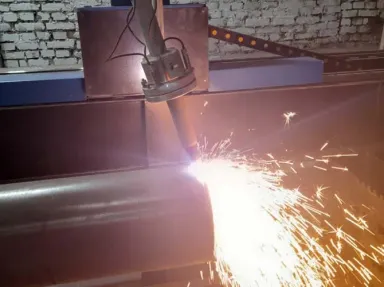 Резка труб плазмой