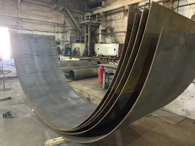 Полукольцо, Ст 3, R 2400 мм, Толщина стенки 10 мм