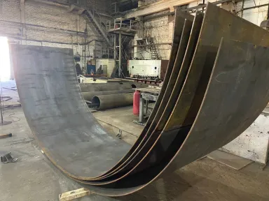 Полукольцо, Ст 3, R 2400 мм, Толщина стенки 10 мм